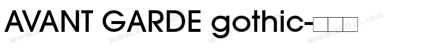 AVANT GARDE gothic字体转换